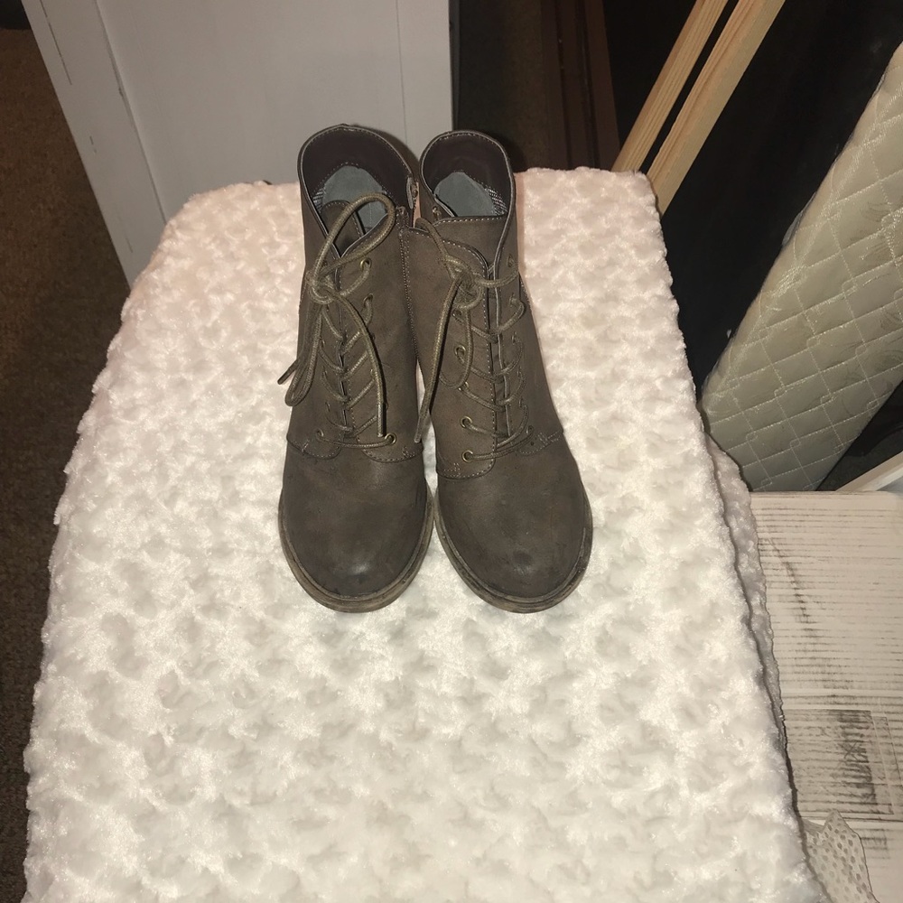 Heeled Leather booties